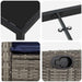Set de masă pentru grădină cu pernă 7 pcs Gri poliratan - WALTI WALTI