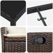 Set de masă pentru grădină cu pernă 7 pcs Maro poliratan - WALTI WALTI