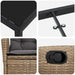 Set de masă pentru grădină cu pernă 7 pcs Bej poliratan - WALTI WALTI