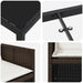 Set de masă pentru grădină 5 pcs Maro poliratan - WALTI WALTI