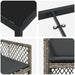 Set de masă pentru grădină 9 pcs Gri poliratan - WALTI WALTI