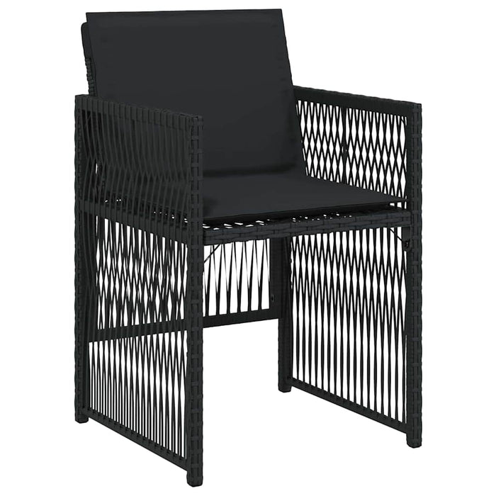 Set de masă pentru grădină 5 pcs Negru - WALTI WALTI