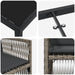 Set de masă pentru grădină 9 pcs Gri Oțel vopsit electrostatic - WALTI WALTI