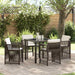 Set de dining pentru grădină maro 5 pcs Maro Oţel - WALTI WALTI