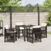 Set de dining pentru grădină maro 5 pcs Maro Oţel - WALTI WALTI