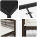 Set de masă pentru grădină 9 pcs Maro Oțel vopsit electrostatic - WALTI WALTI