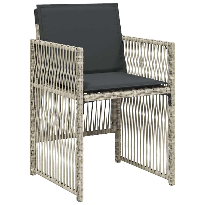 Set de masă pentru grădină 5 pcs Gri deschis - WALTI WALTI