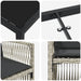 Set de masă pentru grădină 9 pcs Gri deschis - WALTI WALTI