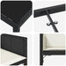 Set de masă pentru grădină 5 pcs Negru poliratan - WALTI WALTI