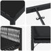 Set de masă pentru grădină 9 pcs Negru poliratan - WALTI WALTI