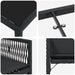 Set de masă pentru grădină 9 pcs Negru poliratan - WALTI WALTI