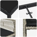 Set de masă pentru grădină 5 pcs Gri deschis poliratan - WALTI WALTI