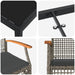 Set de masă pentru grădină cu pernă 5 pcs Gri și negru Ratan - WALTI WALTI