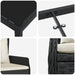 Set de masă pentru grădină 5 pcs Negru poliratan - WALTI WALTI