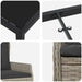 Set de masă pentru grădină 7 pcs Gri deschis poliratan - WALTI WALTI