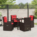 Set de masă pentru grădină 5 pcs Maro Rattan poli - WALTI WALTI