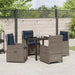 Set de masă pentru grădină 5 pcs Gri Rattan poli - WALTI WALTI