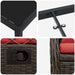 Set de masă pentru grădină 7 pcs Maro poliratan - WALTI WALTI