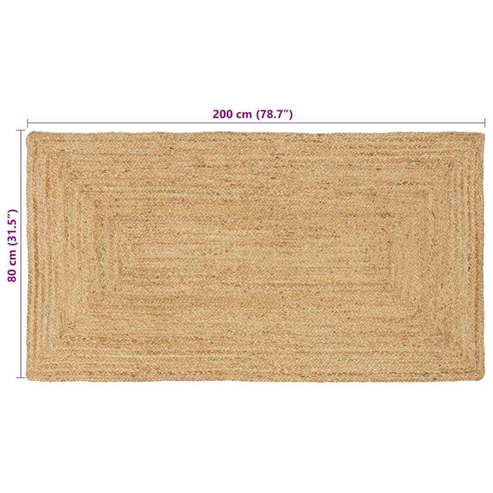 Covor Bej 80 x 200 cm Iută - WALTI WALTI