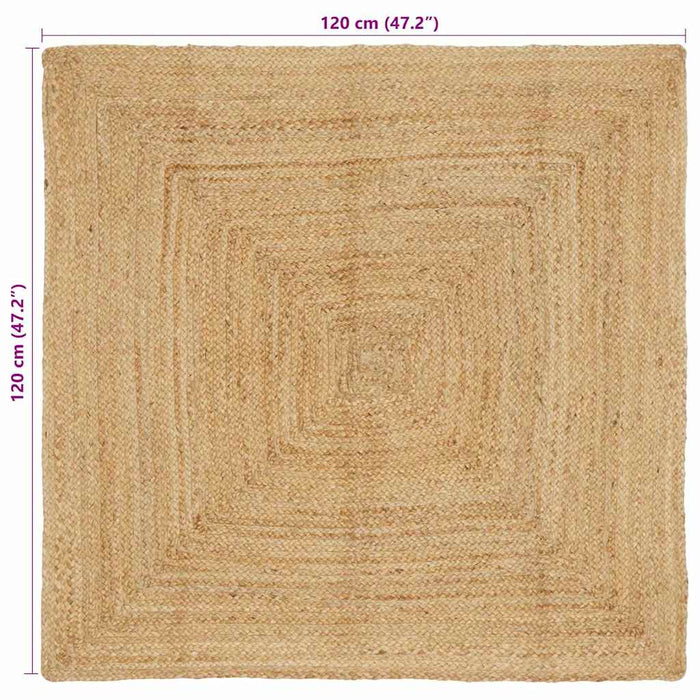 Covor Bej 120 x 120 cm Iută - WALTI WALTI