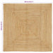 Covor Bej 120 x 120 cm Iută - WALTI WALTI