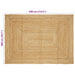 Covor Bej 200 x 290 cm Iută - WALTI WALTI