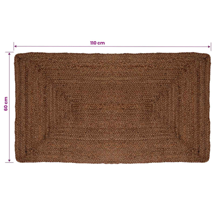 Covor de zonă Gri 60 x 110 cm Iută - WALTI WALTI