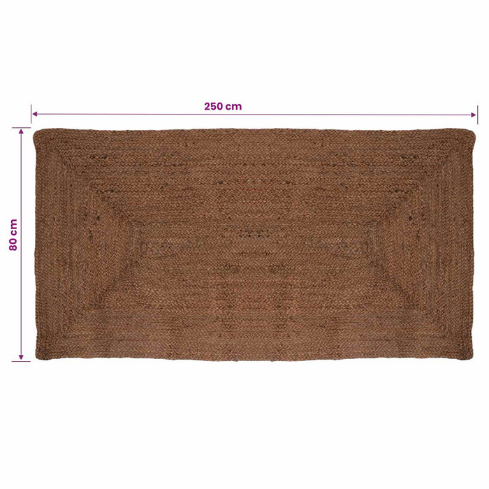 Covor de zonă Gri 80 x 250 cm Iută - WALTI WALTI