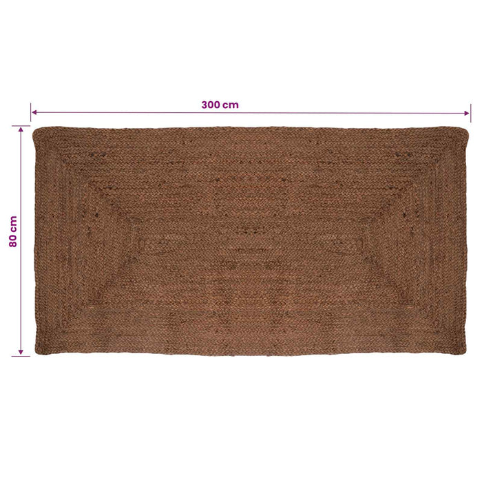 Covor de zonă Gri 80 x 300 cm Iută - WALTI WALTI