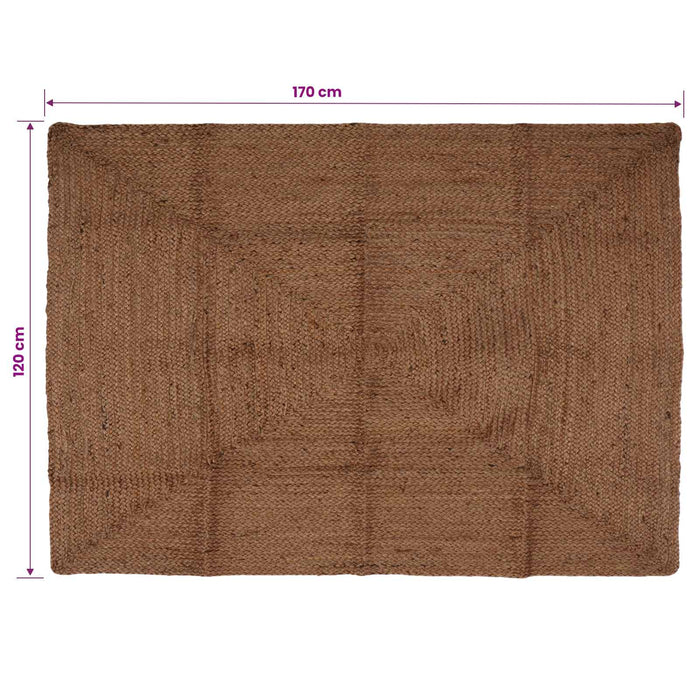 Covor de zonă Gri 120 x 170 cm Iută - WALTI WALTI