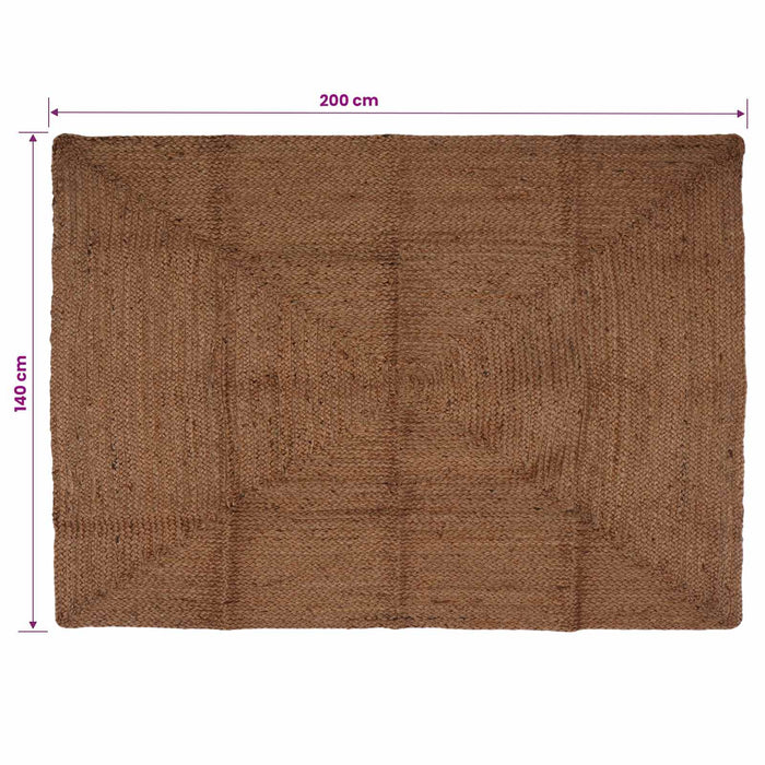 Covor de zonă Gri 140 x 200 cm Iută - WALTI WALTI