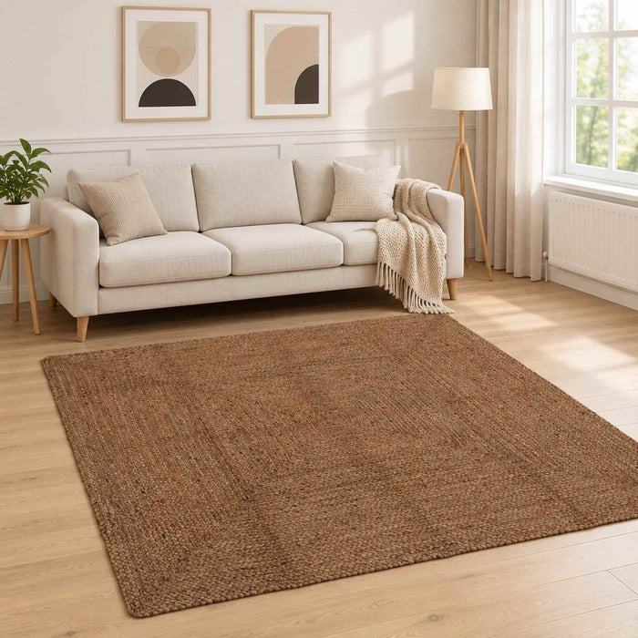 Covor de zonă Gri 200 x 200 cm Iută - WALTI WALTI