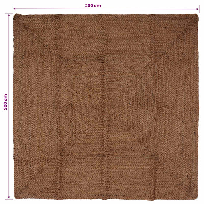 Covor de zonă Gri 200 x 200 cm Iută - WALTI WALTI