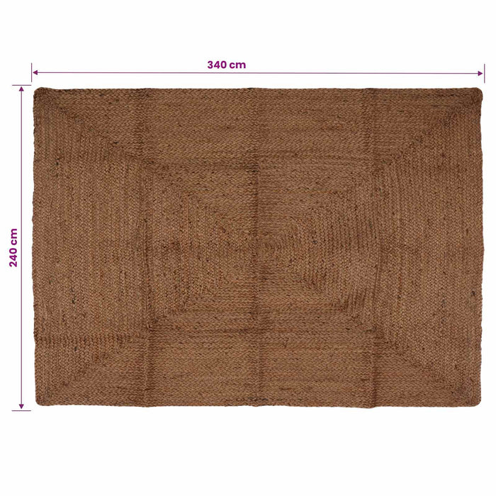 Covor de zonă Gri 240 x 340 cm Iută - WALTI WALTI
