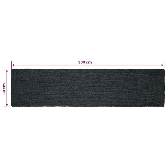 Covoare de zonă Dreptunghiular Gri închis 60 x 300 cm Iută WALTI