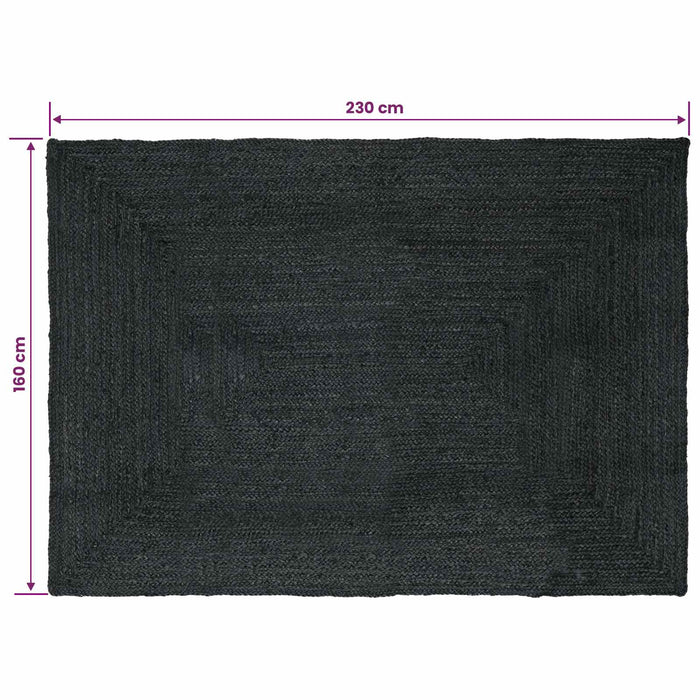 Covoare de zonă Dreptunghiular Gri închis 160 x 230 cm Iută WALTI
