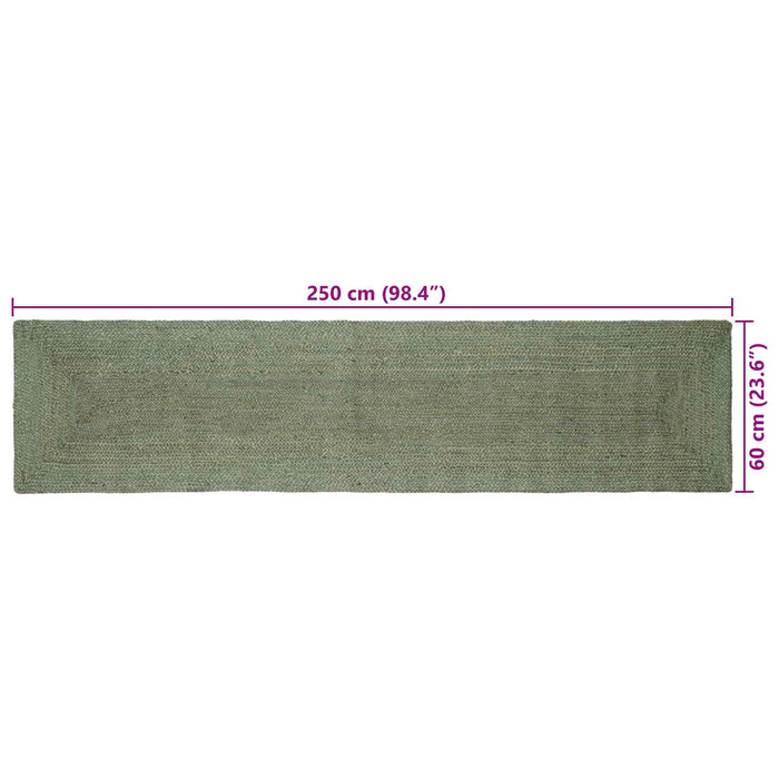 Covoare de zonă Dreptunghiular Verde măsliniu 60 x 250 cm Iută - WALTI WALTI
