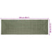 Covoare de zonă Dreptunghiular Verde măsliniu 80 x 250 cm Iută - WALTI WALTI