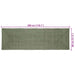 Covoare de zonă Dreptunghiular Verde măsliniu 80 x 300 cm Iută - WALTI WALTI