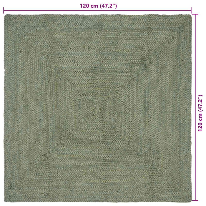 Covoare de zonă Dreptunghiular Verde măsliniu 120 x 120 cm Iută - WALTI WALTI