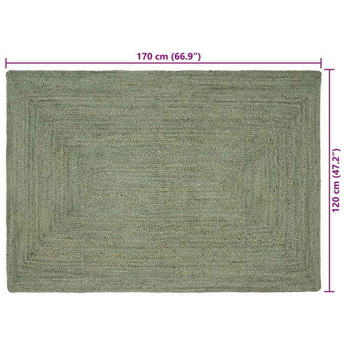 Covoare de zonă Dreptunghiular Verde măsliniu 120 x 170 cm Iută - WALTI WALTI