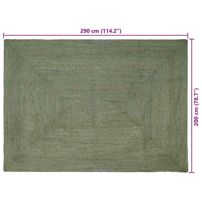 Covoare de zonă Dreptunghiular Verde măsliniu 200 x 290 cm Iută - WALTI WALTI