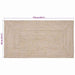 Covoare de zonă Dreptunghiular Natural și Alb 60 x 110 cm Iută - WALTI WALTI