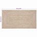 Covor Natural și alb 80 x 150 cm Iută - WALTI WALTI