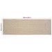 Covor Natural și alb 80 x 250 cm Iută - WALTI WALTI