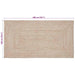 Covor Natural și alb 100 x 200 cm Iută - WALTI WALTI