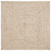 Covor Basketweave Natural și alb 120 x 120 cm Iută - WALTI WALTI