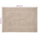 Covor Basketweave Natural și alb 140 x 200 cm Iută - WALTI WALTI