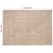 Covoare de zonă Dreptunghiular Natural și Alb 160 x 230 cm Iută - WALTI WALTI