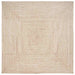 Covor Basketweave Natural și alb 200 x 200 cm Iută - WALTI WALTI